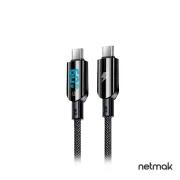 CABLE USB-C / USB-C NETMAK NM-125 60W C/DISPLAY