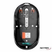MOUSE WIRELESS NETMAK NM-M670-S 2.4G/BT GRIS