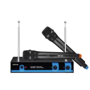 MICROFONOS INALAMBRICOS C/BASE PACK X2 NETMAK NM-MC25