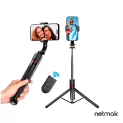 PALO SELFIE CON TRIPODE NETMAK NM-TRIP6