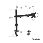 SOPORTE MONITOR NETMAK NM-ST17 DOBLE BRAZO