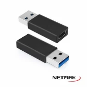 ADAPTADOR USB 2.0 (M) A USB-C (H) NETMAK NM-UC