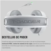 AURICULARES T-DAGGER SONA WHITE