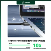 CABLE EXTENSION USB 3.0 UGREEN US129 3 METROS