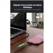 CABLE USB 2.0 LIGHTNING UGREEN US155 2 METROS