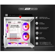 GABINETE SENTEY ZEUS WHITE 5 FANS ARGB