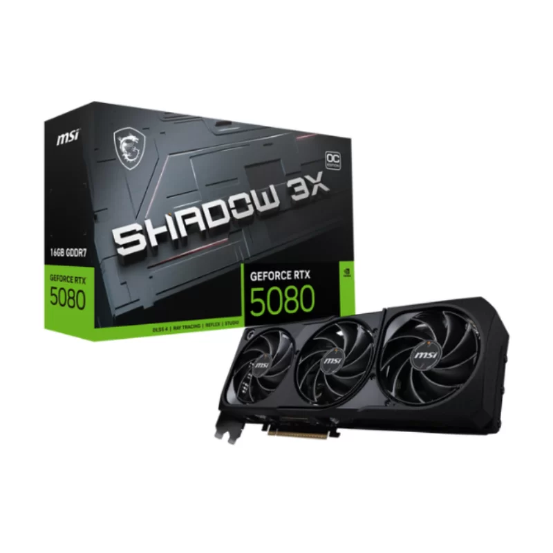 VIDEO GEFORCE RTX 5080 16 GB. MSI SHADOW 3X