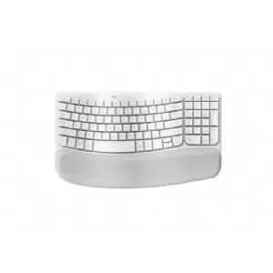 TECLADO WIRELESS LOGITECH WAVE KEYS ERGO WHITE