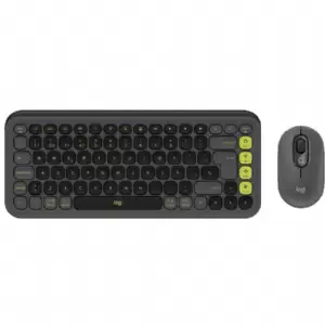 TECLADO Y MOUSE WIRELESS LOGITECH POP ICON BLACK