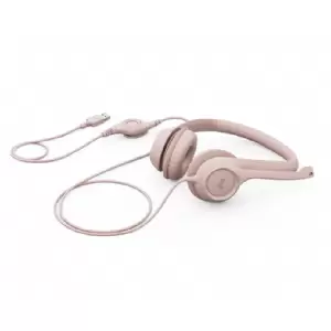 AURICULAR C/MIC LOGITECH COMFORT H390 ROSE
