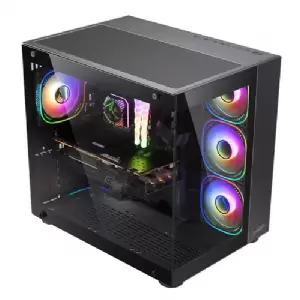 GABINETE SENTEY A30 GS-8100 BLACK 4 FAN ARGB