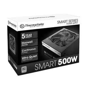 FUENTE ATX 500W THERMALTAKE AG80 80P WHITE