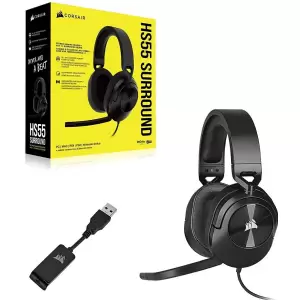 AURICULARES CORSAIR HS55 GAMING SURROUND 7.1 CARBON