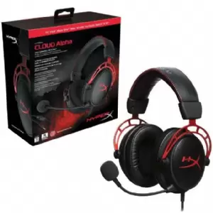AURICULAR C/MIC HYPERX CLOUD ALPHA GAMING RED