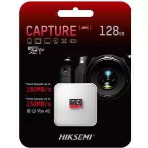 MEMORIA MICRO-SD 128 GB. C10 U3 V30 HIKSEMI CAPTURE