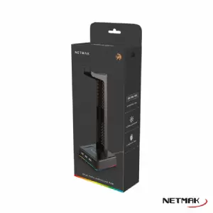 BASE PARA AURICULARES RGB NETMAK NM-HS430