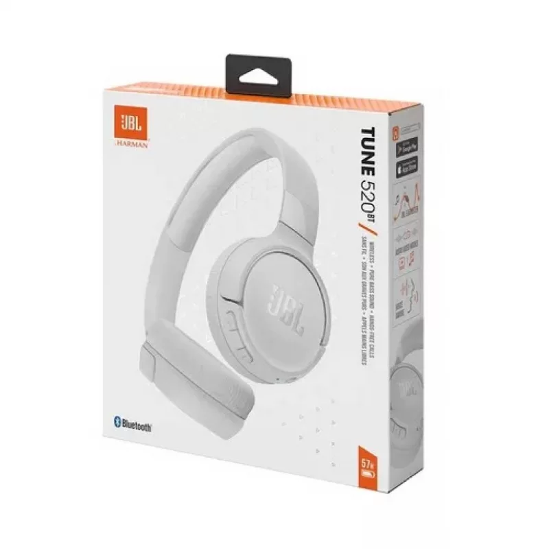 AURICULARES BLUETOOTH JBL T520 WHITE