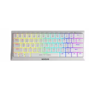 TECLADO MARVO KG962G WHITE