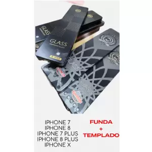 FUNDA Y TEMPLADO WK IPHONE
