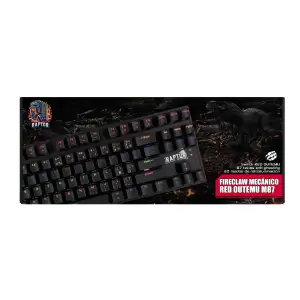 TECLADO RAPTOR FIRECLAW M87 RED OTEMU