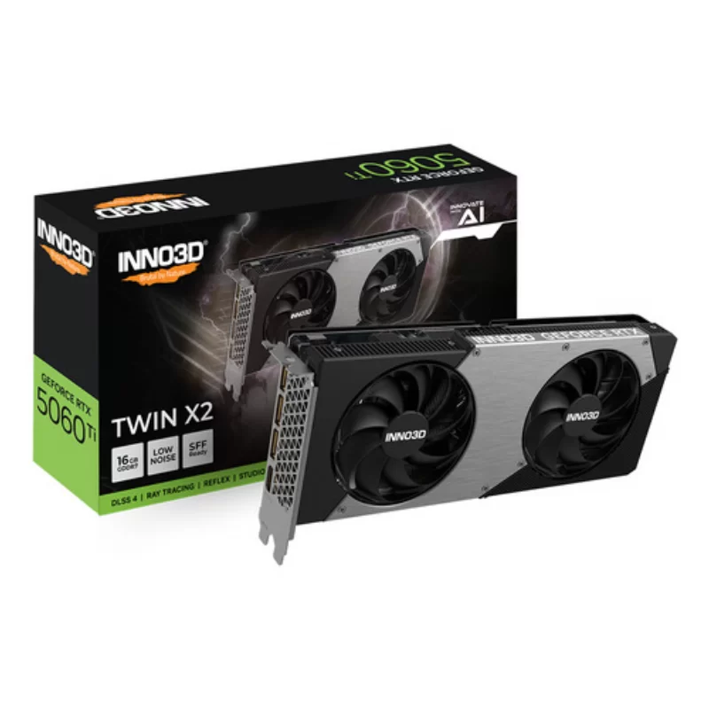 VIDEO GEFORCE RTX 5060TI 16 GB. INNO3D TWIN X2