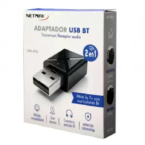 RECEPTOR/TRANSMISOR BLUETOOTH NETMAK NM-BT8