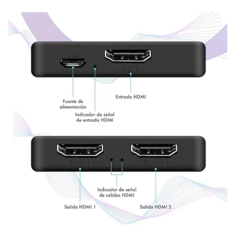 SPLITTER HDMI 1x2 NETMAK NM-HD6