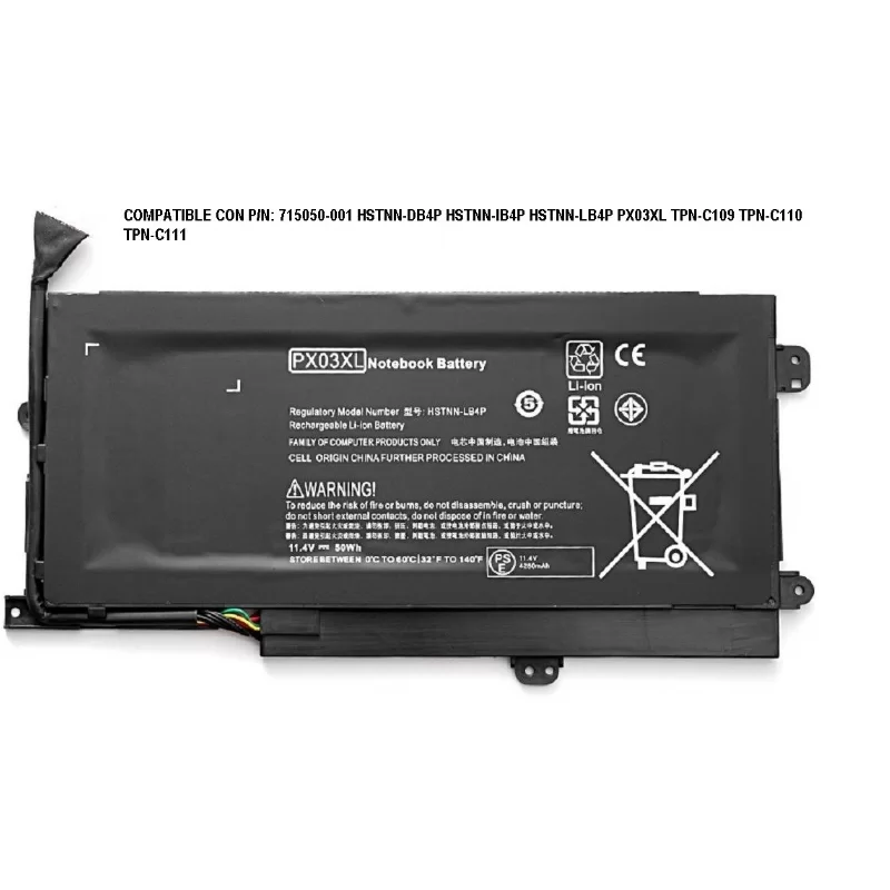 BAT. NOTE HP PX03XL LB4P HT03