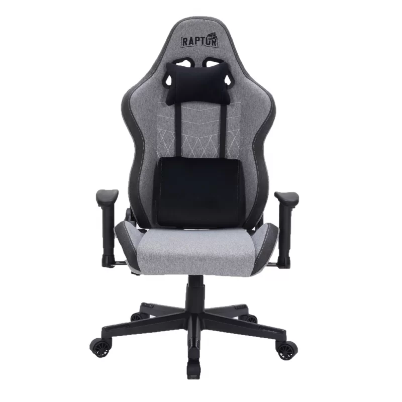 SILLA GAMER RAPTOR THRONE R1 TELA GRIS