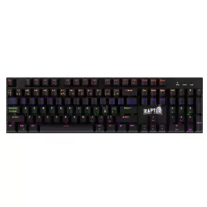 TECLADO RAPTOR FIRECLAW M104 RED OTEMU