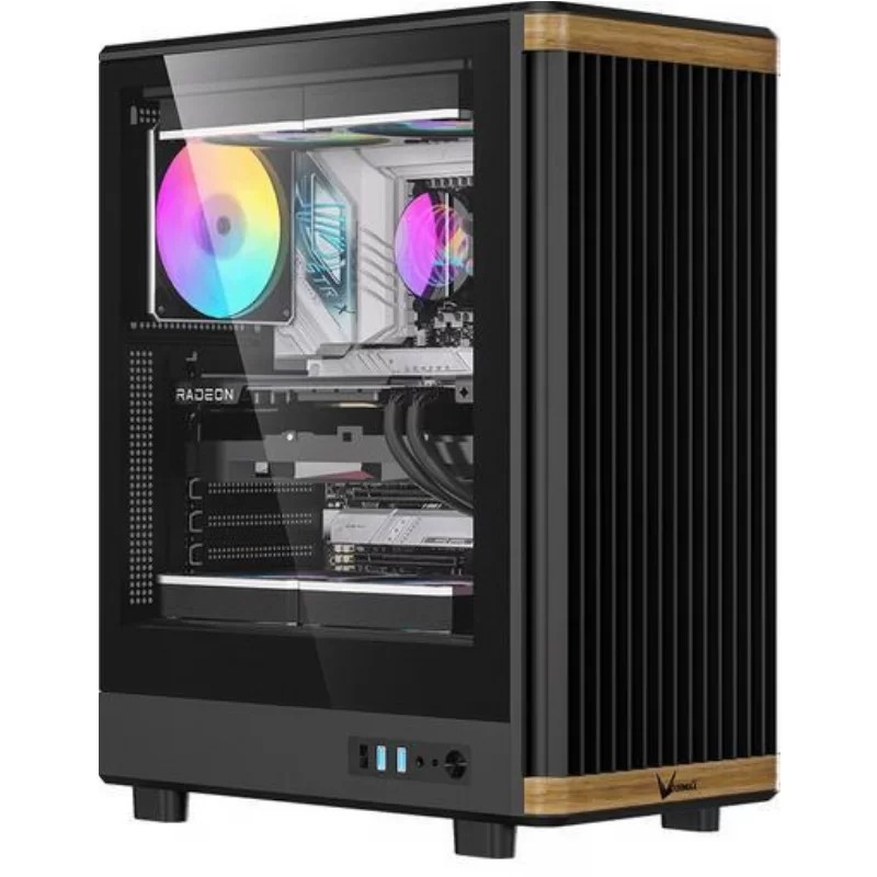 GABINETE FORMULA V TIMBERLINE T1 BLACK 4 FANS FRGB