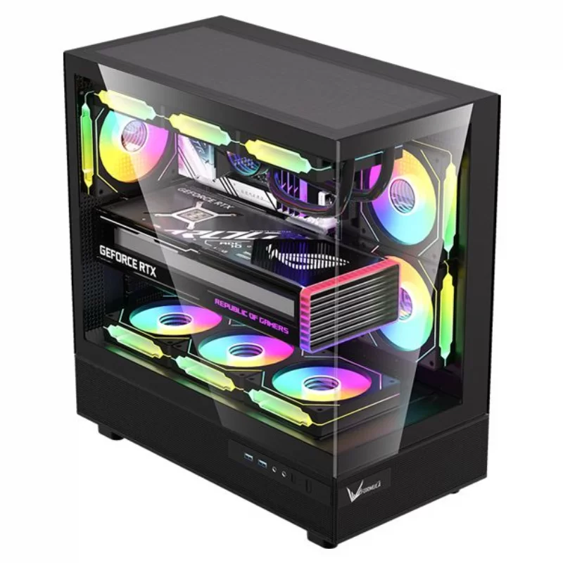 GABINETE FORMULA V CRYSTAL Z8 COSMIC BLACK 6 FANS FRGB