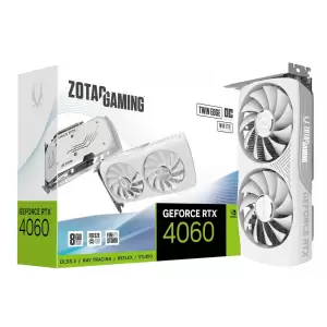VIDEO GEFORCE RTX 4060 8 GB. ZOTAC TWIN EDGE OC WHITE