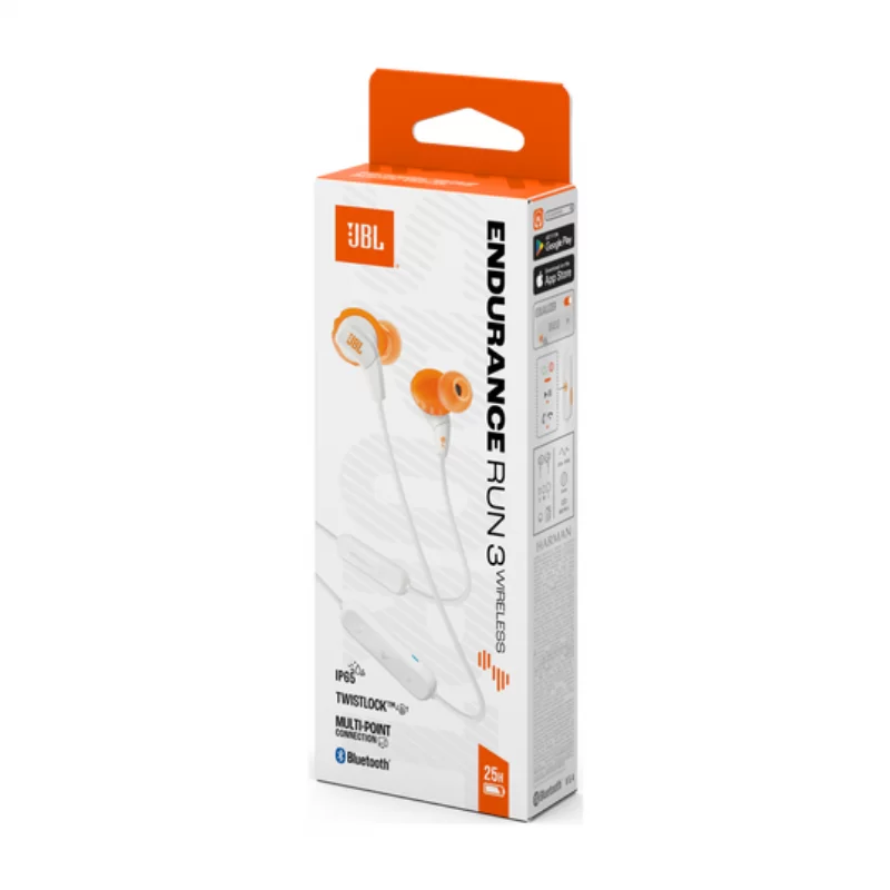 AURICULARES BLUETOOTH JBL ENDURANCE RUN 3 WHITE