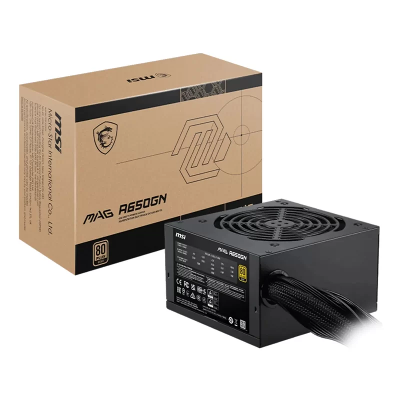 FUENTE ATX 650W MSI MAG A650GN 80 PLUS GOLD