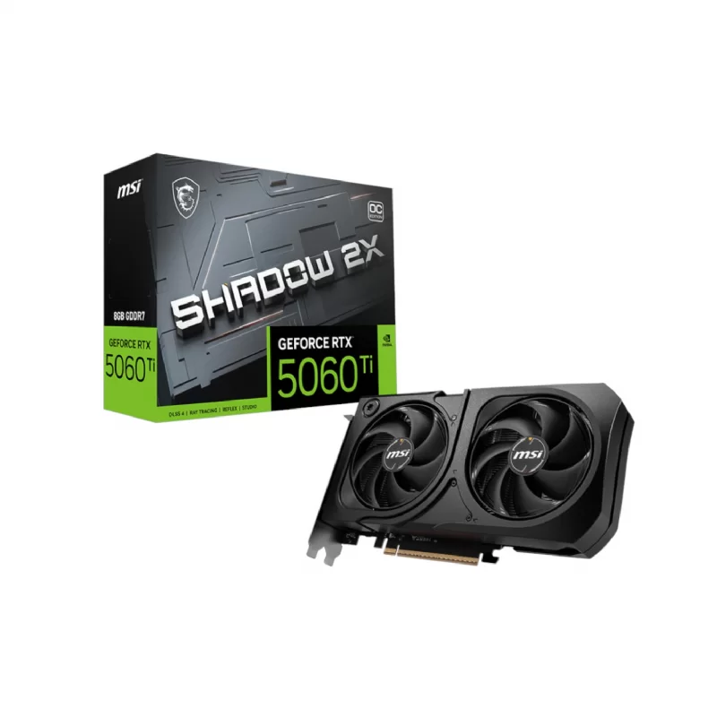 VIDEO GEFORCE RTX 5060TI 8 GB. MSI SHADOW 2X