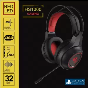 AURICULAR C/MIC SHENLONG HS1000 LED ROJO