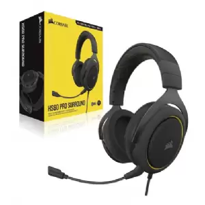AURICULAR C/MIC CORSAIR HS60 PRO SURROUND BLACK/YELLOW