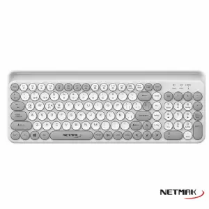 TECLADO BLUETOOTH NETMAK NM-KB380-W BLANCO
