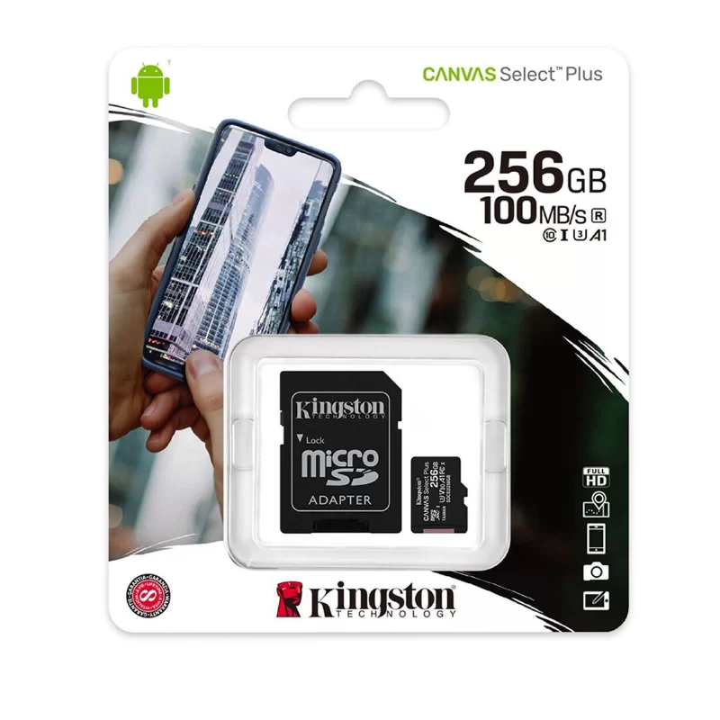 MEMORIA MICRO-SD 256 GB. KINGSTON U3
