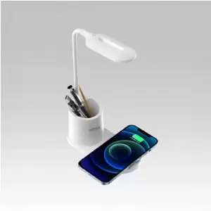 LAMPARA C/BASE INALAMBRICA NETMAK NM-CL13-W