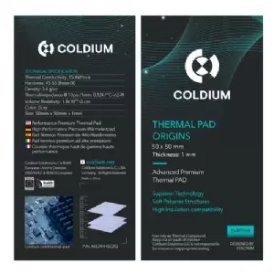 PAD TERMICO COLDIUM ORIGINS 50x50x1 (15.4w/MK)