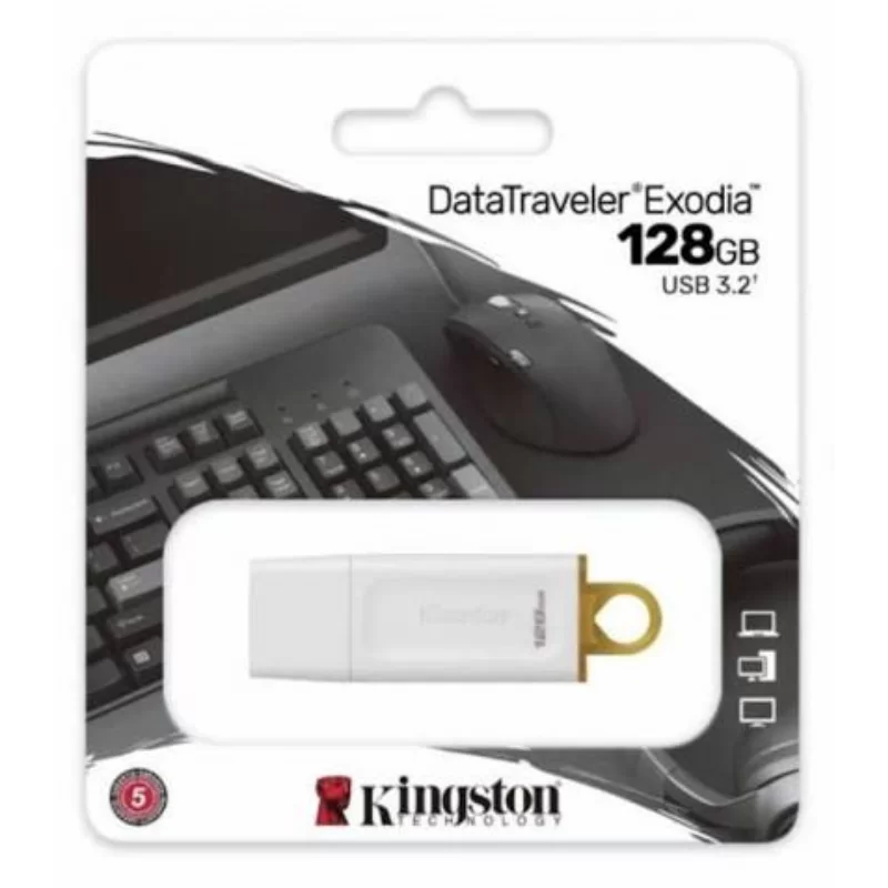 PEN DRIVE 128 GB. KINGSTON DTX USB 3.2 WHITE