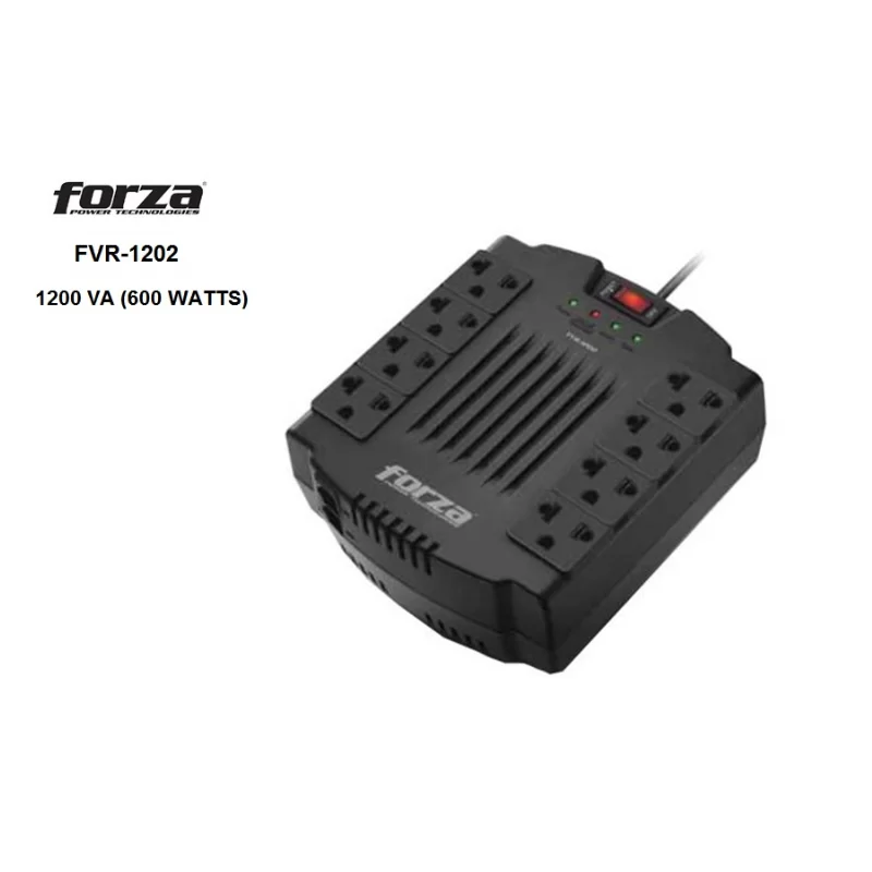 ESTABILIZADOR FORZA FVR-1202USB-A 1200VA