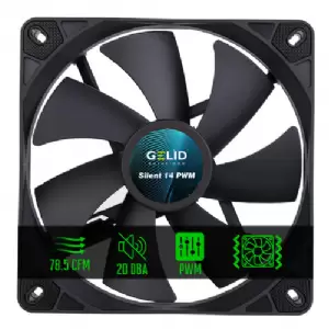 CASE FAN 140MM GELID SILENT 14 PWM BLACK