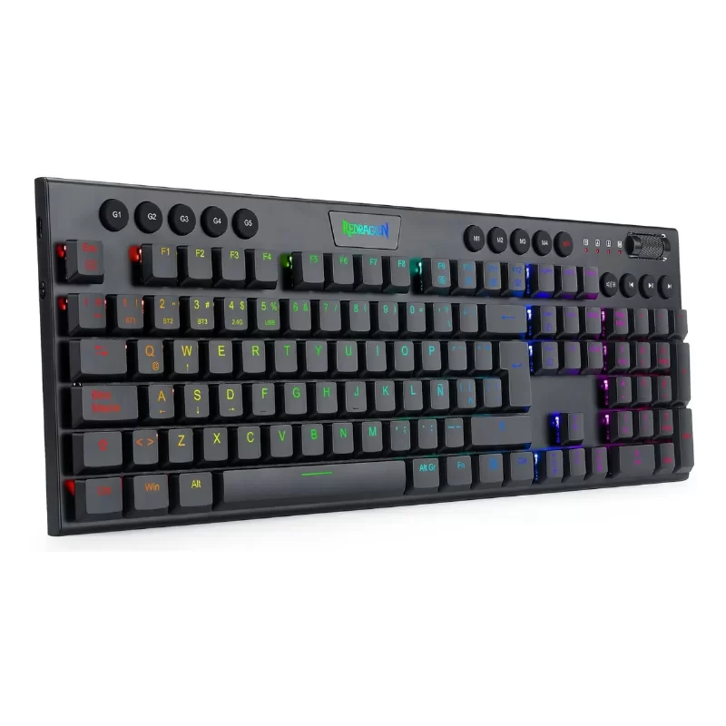 TECLADO WIRELESS REDRAGON HORUS FS K618 RGB