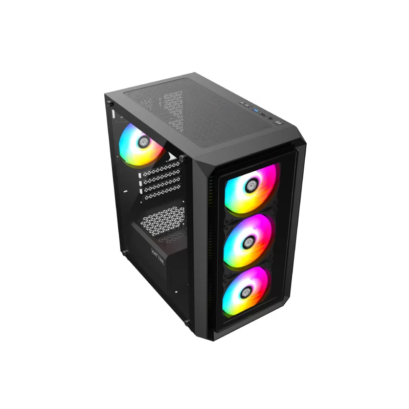 GABINETE RAPTOR INFINITY GLASS TG RGB 4 FAN