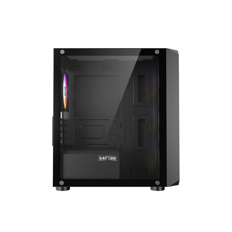 GABINETE RAPTOR INFINITY GLASS TG RGB 4 FAN