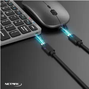 TECLADO Y MOUSE BLUETOOTH NETMAK NM-KB530 RECARGABLE