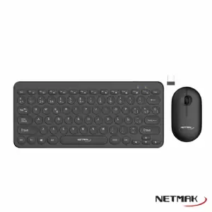 TECLADO Y MOUSE WIRELESS NETMAK KB850 NEGRO